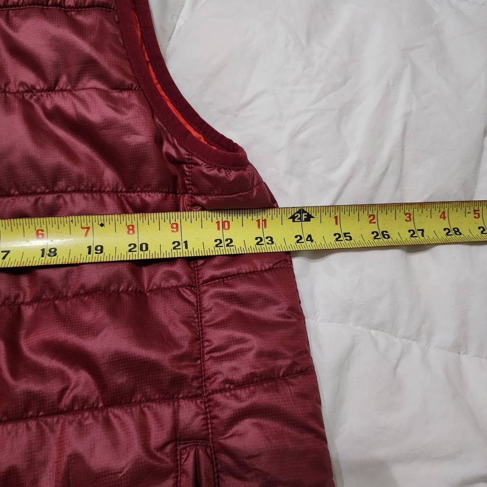 REI Co-Op Puffer Vest Womens 80% Down Fill Nylon Burgundy Zip-Up Outdoor Sz XL - Picture 10 of 10
